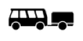 D1E - Автобусы подкатегории D1 (до 12 т) с прицепом тяжелее 750 кг